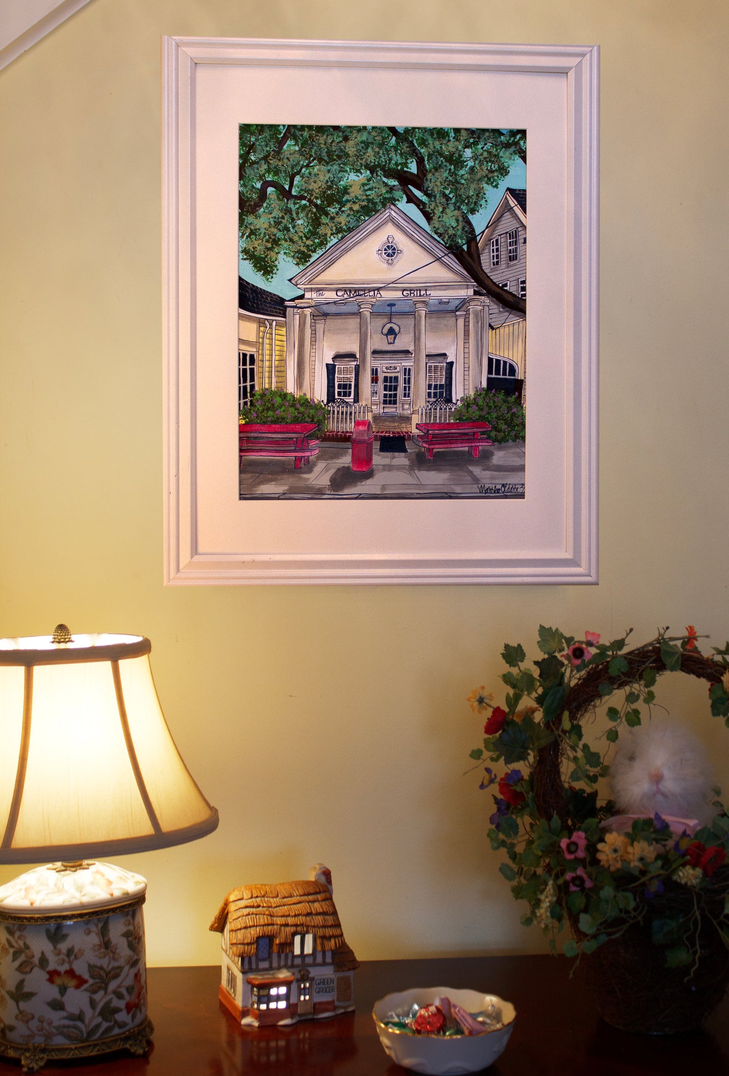 Camellia Grill Original Painting Framed