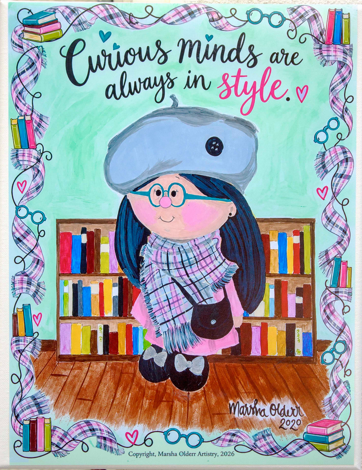 Curious Minds are Always in Style Inspirational Art Print 11"x14"