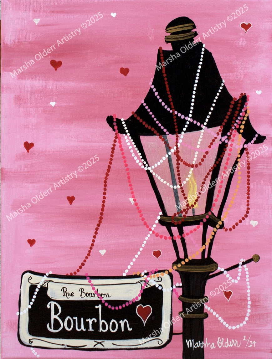 Pink Bourbon Original Painting