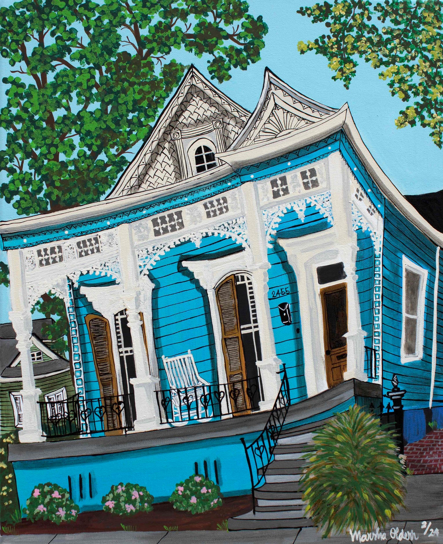 Shotgun with Fretwork & Scrollwork (Prints)