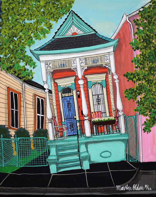 Aqua & Dark Pink Shotgun (Prints)