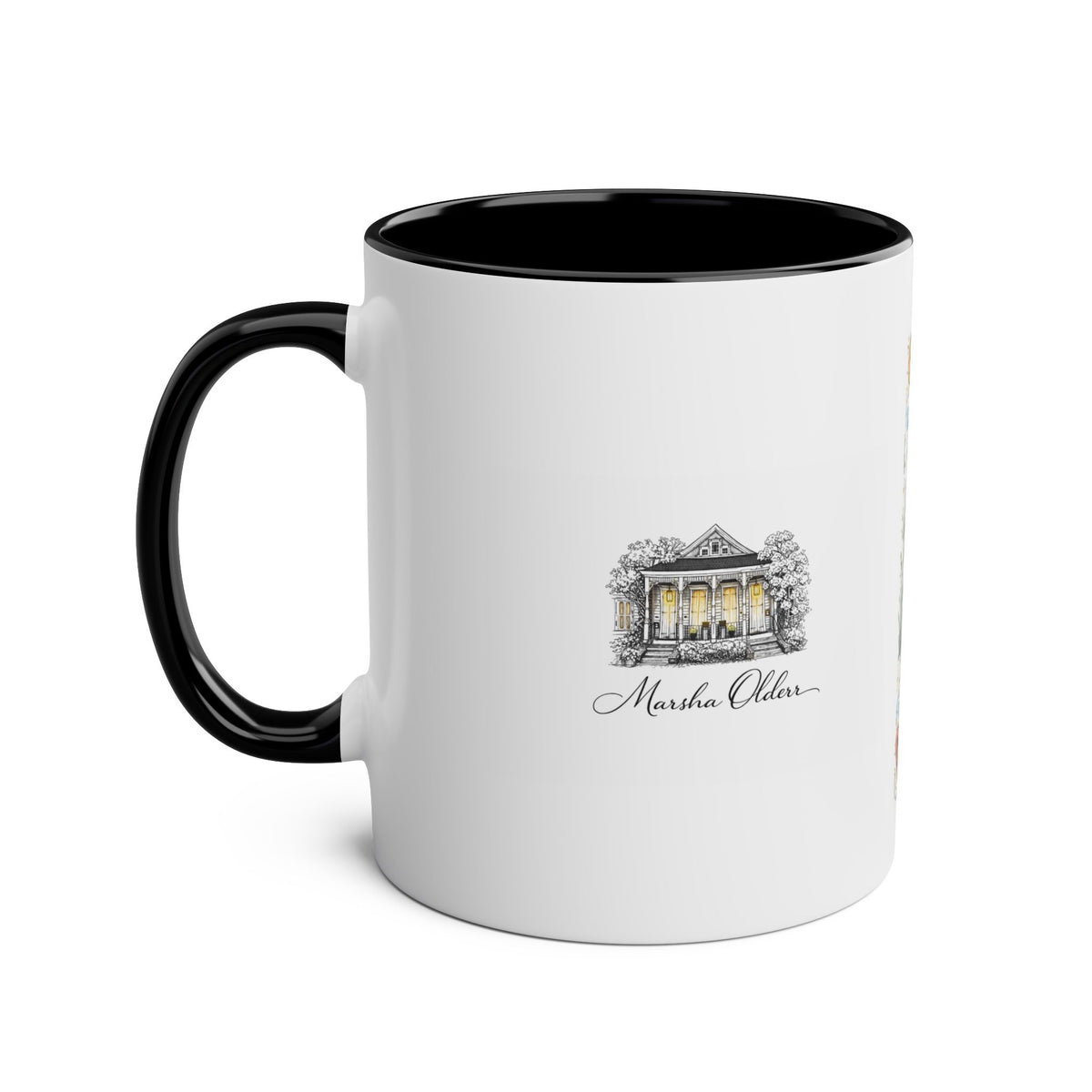 Hit the Beach Coffee Mug/Original Art by Marsha Olderr/Two-Tone 11oz
