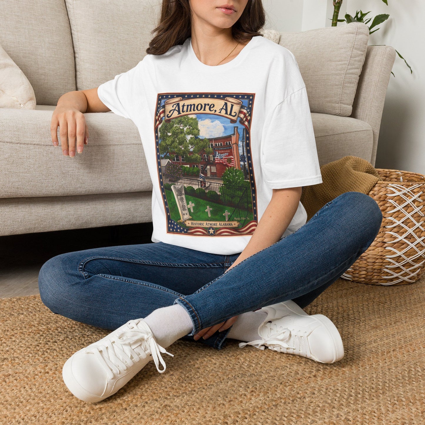Atmore, AL Vintage Landmark T-Shirt/Historic Alabama Art Tee