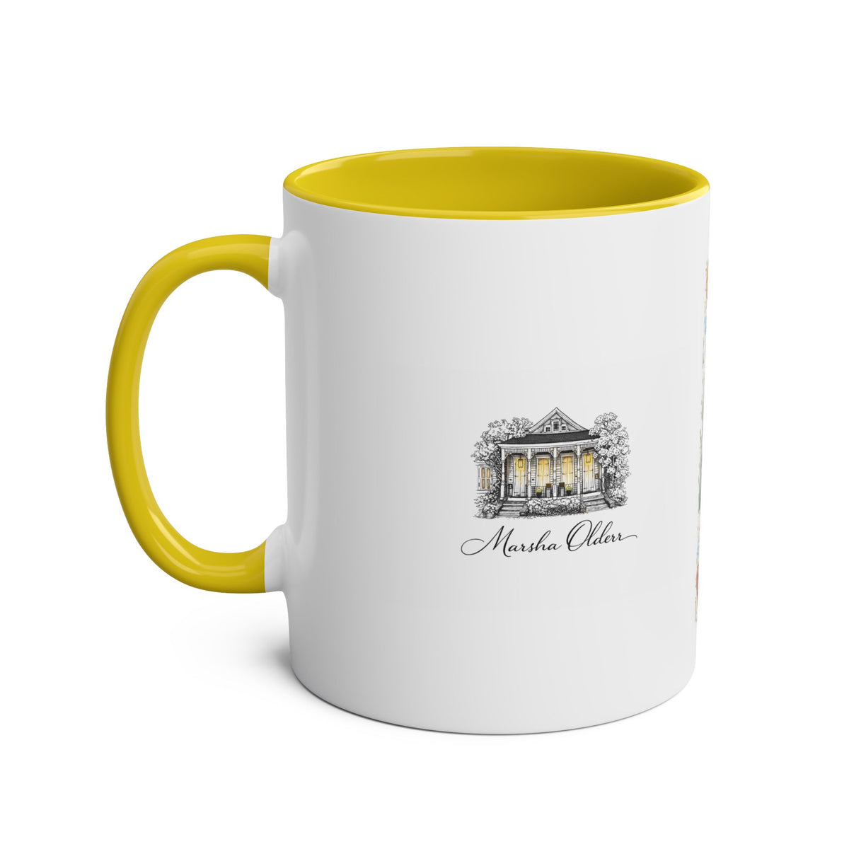 Hit the Beach Coffee Mug/Original Art by Marsha Olderr/Two-Tone 11oz