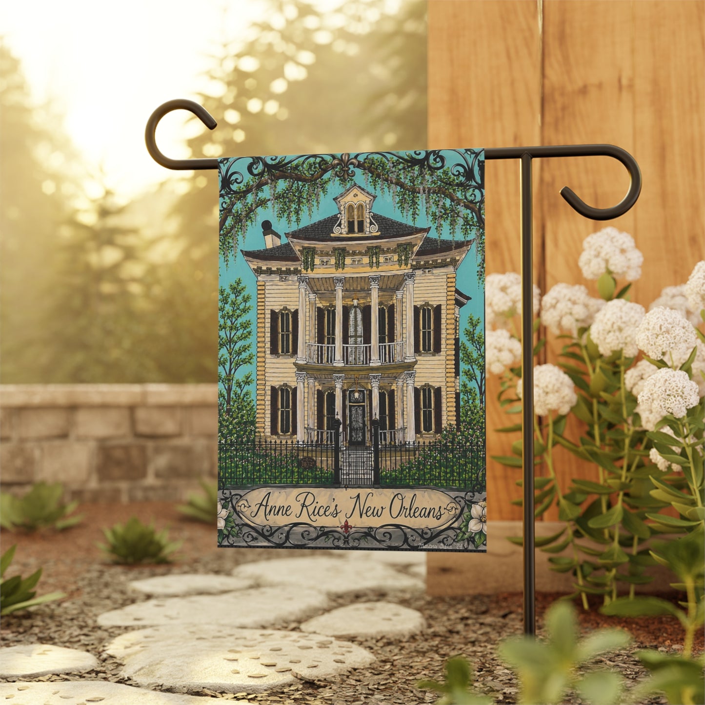 Anne Rice’s New Orleans Garden Flag — Victorian House Decorative Yard Banner