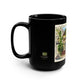 New Orleans Garden District House Art Black 15oz Mug