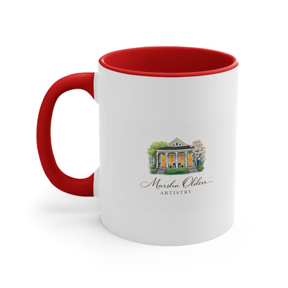 Atmore, Alabama Patriotic Mug — Historic Atmore Art Coffee Mug/ Marsha Olderr Artistry, 11oz Ceramic Coffee Cup