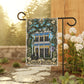 New Orleans Garden District House Garden Flag/Original House Artwork by Marsha Olderr Artistry