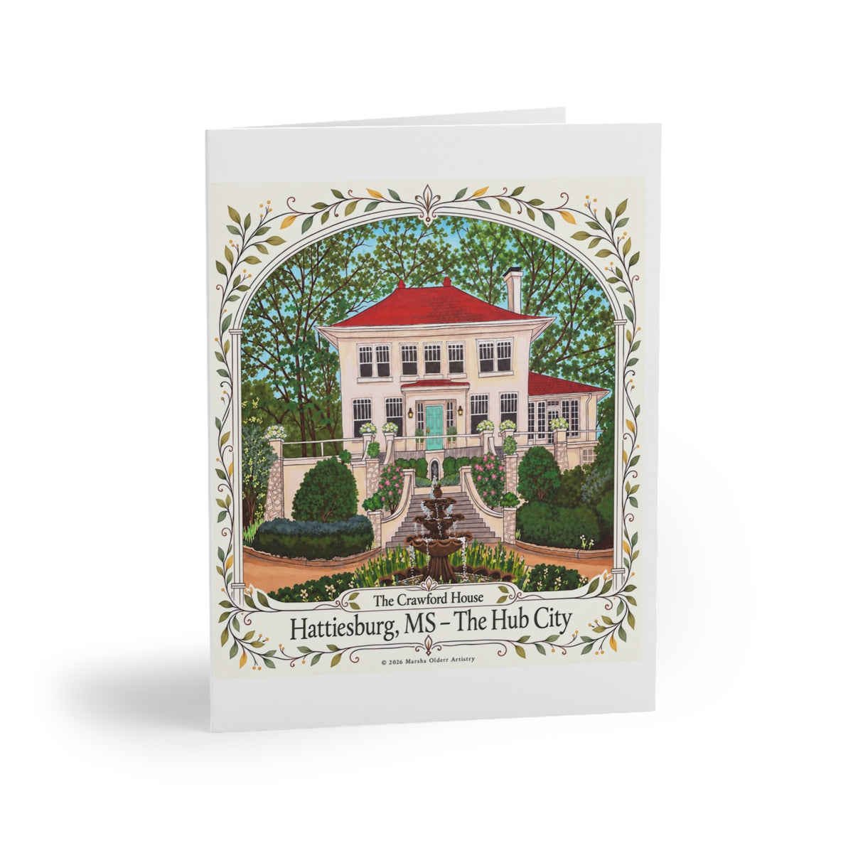 Hattiesburg MS Greeting Cards – The Crawford House Heritage Landmark Set