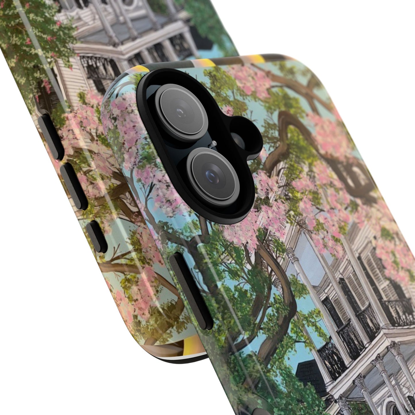 New Orleans Garden District Historic Home – Floral Mansion Protective Cover/Original Art by Marsha Olderr
