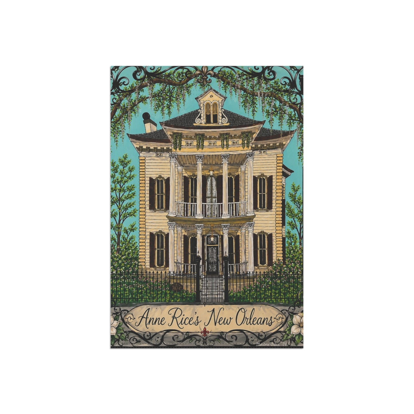 Anne Rice’s New Orleans Garden Flag — Victorian House Decorative Yard Banner