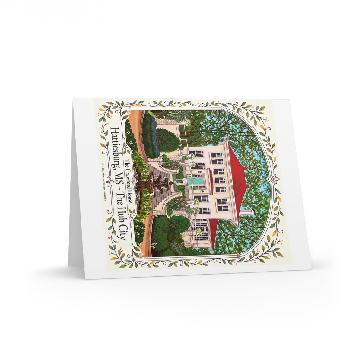 Hattiesburg MS Greeting Cards – The Crawford House Heritage Landmark Set