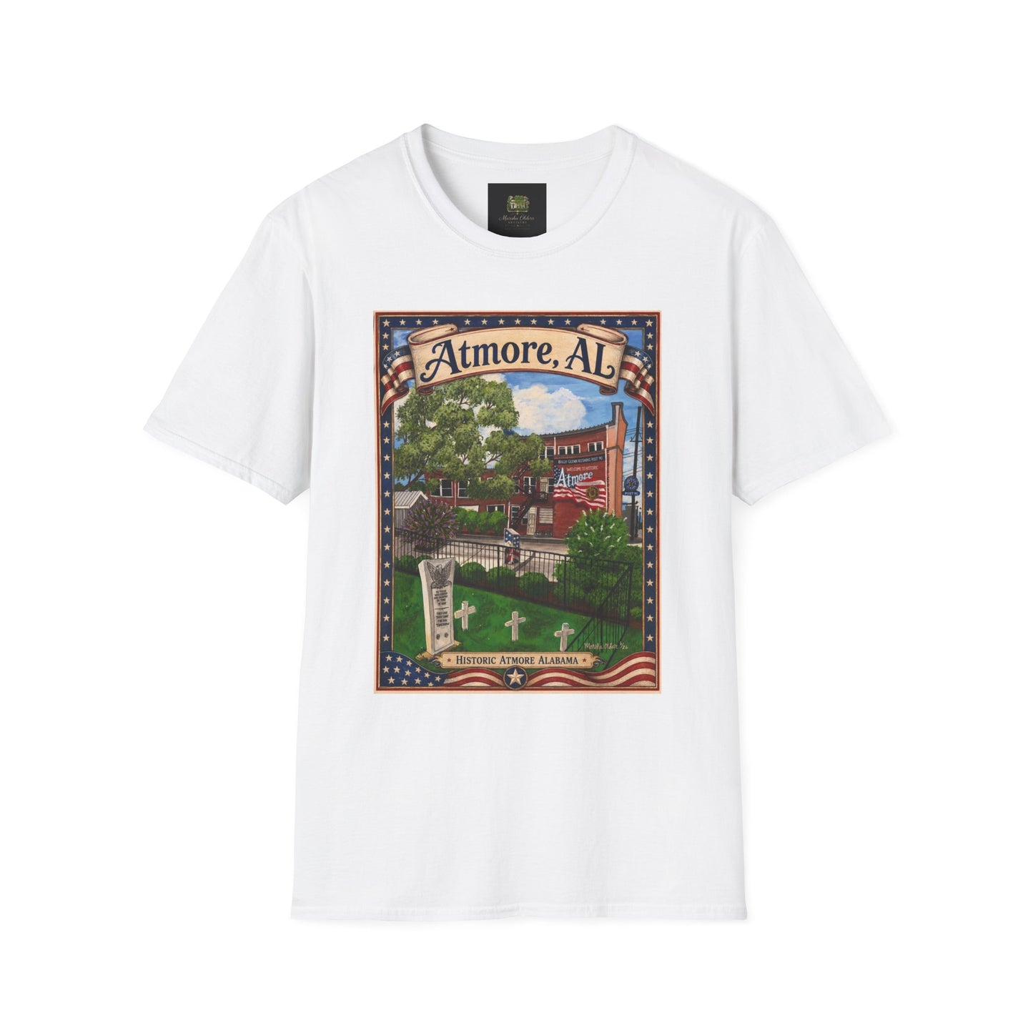 Atmore, AL Vintage Landmark T-Shirt/Historic Alabama Art Tee