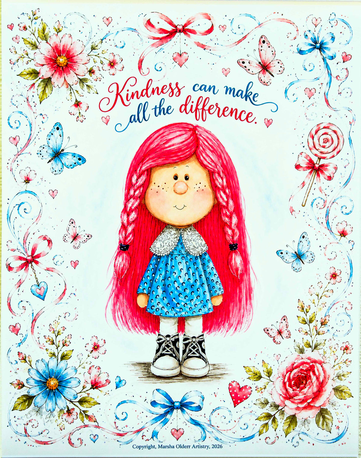 A Little Kindness Inspirational Art Print 11"x14"