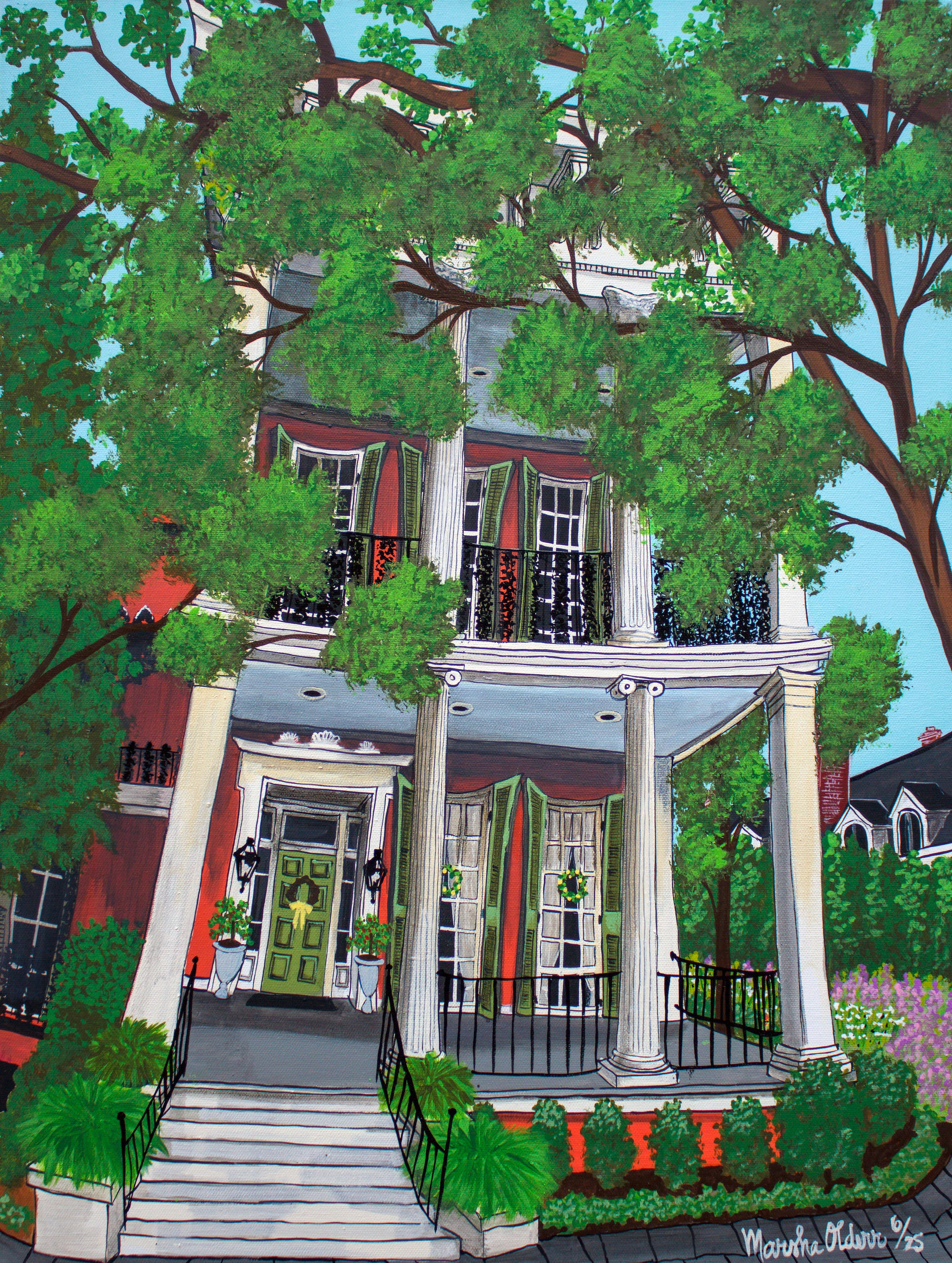 Anne Rice House, First Street Original Painting – Marsha Olderr Artistry