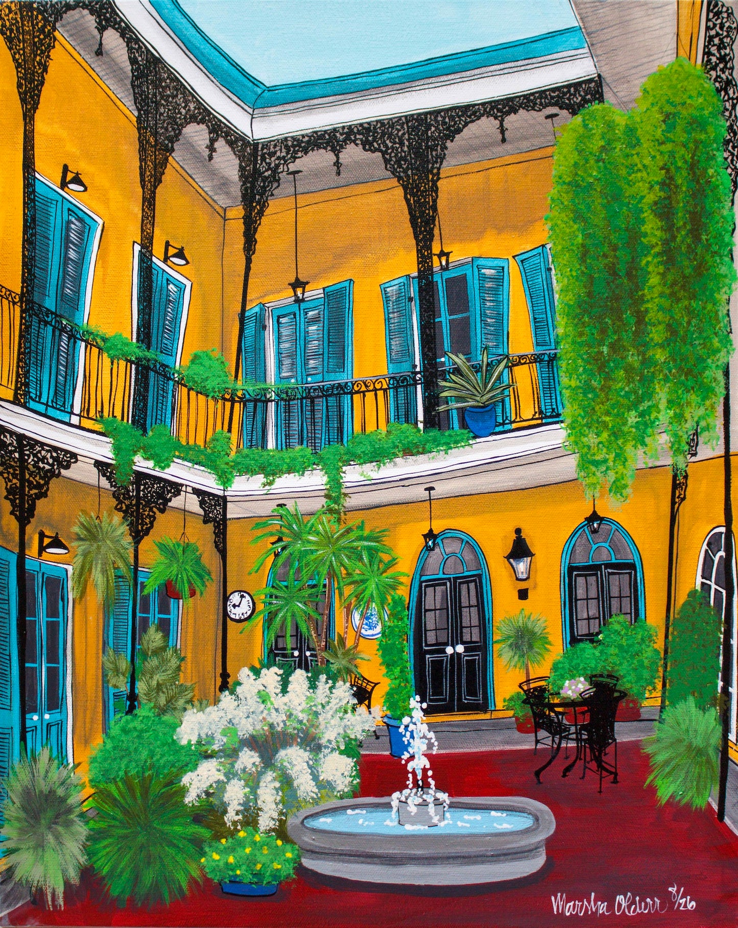 Belle Cour Original Painting