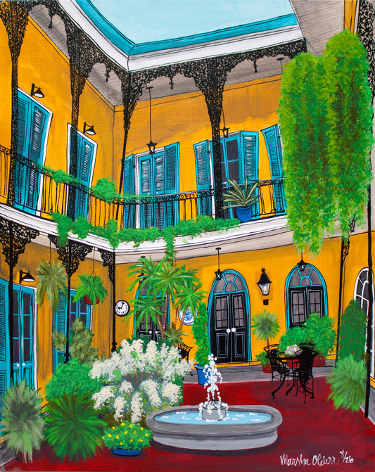 Belle Cour Original Painting
