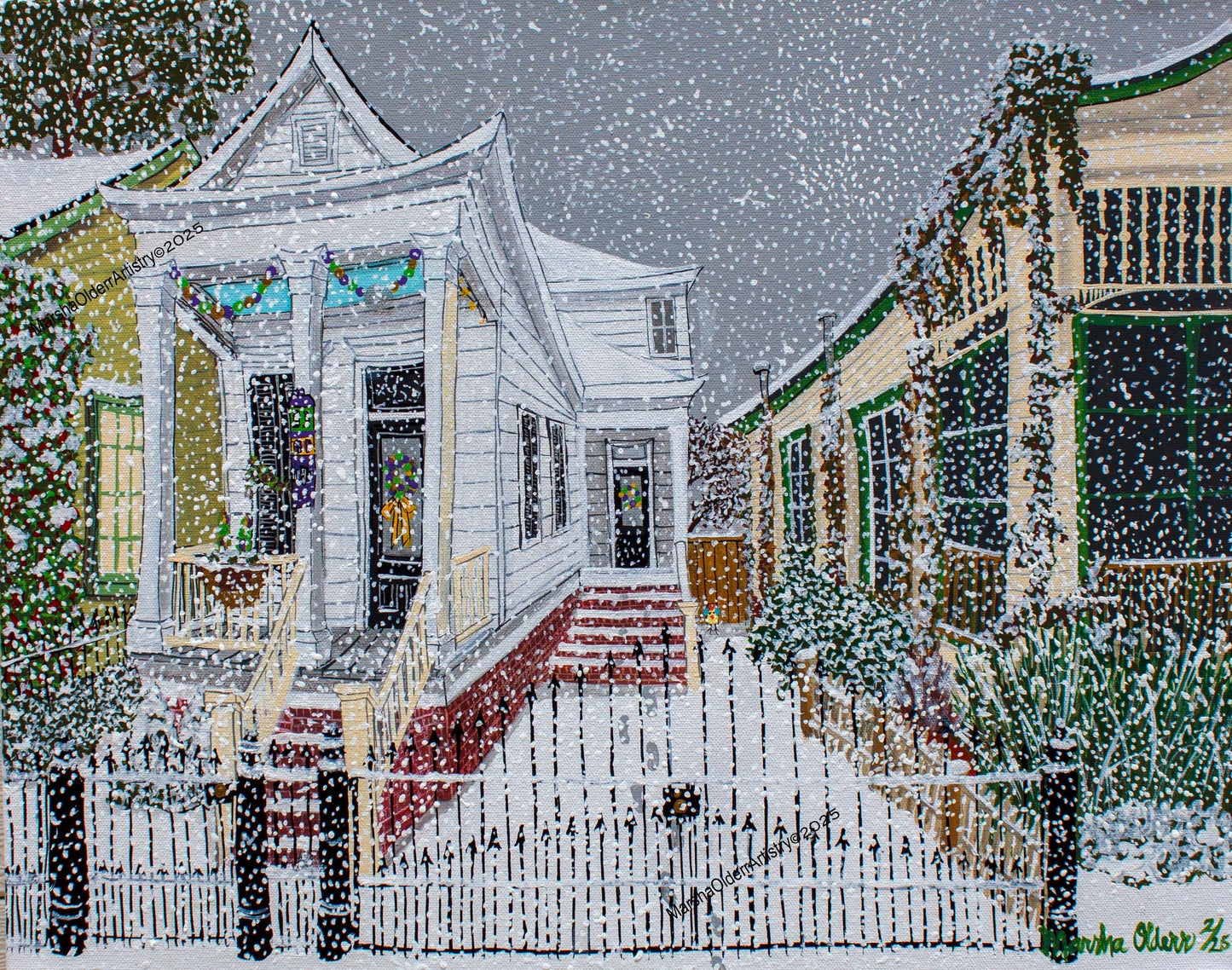 Big Easy’s Snow Day Original Painting