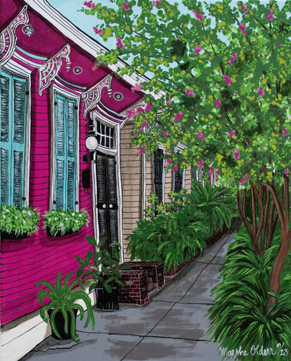 Crepe Shaded Sidewalk NOLA (Prints)