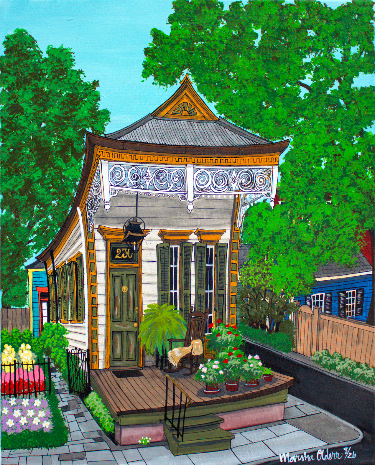 Our Veranda Is Granda! Original Painting