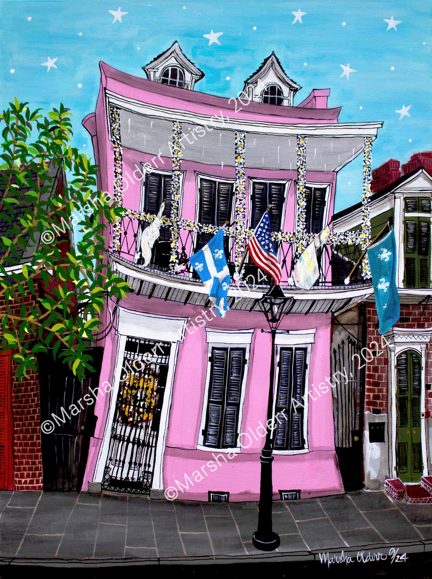 Pink House for Ember (Prints from Commission)