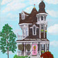 Sophisticated Tiny House Original Painting