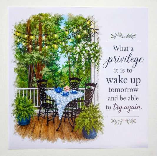The Gift of Tomorrow Inspirational Art Prints 12"X12" (Copy)