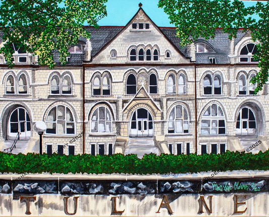 Tulane Administration Building (Gibson Hall) Original Painting