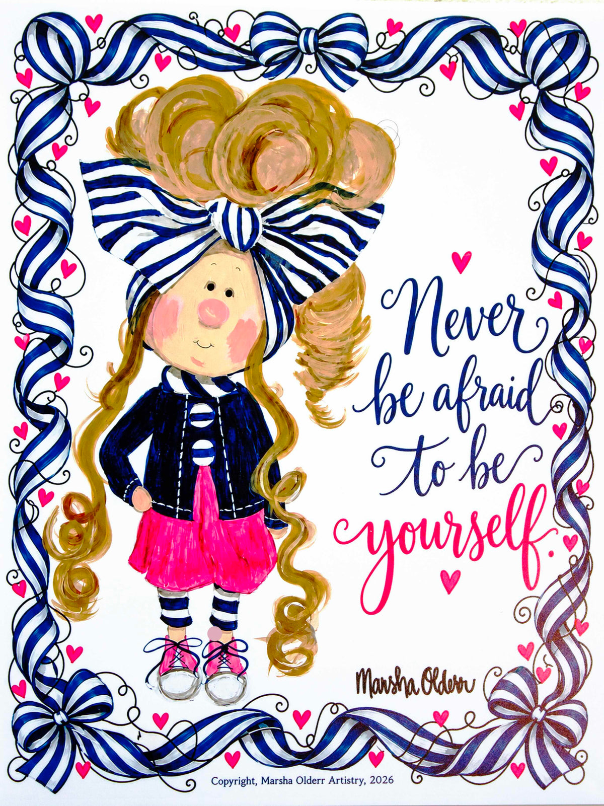 You're Beautiful! Inspirational Art Print 11"x14"